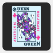 女性の権利roe v wade妊娠中絶はヘルスケアである スクエアシール (正面)