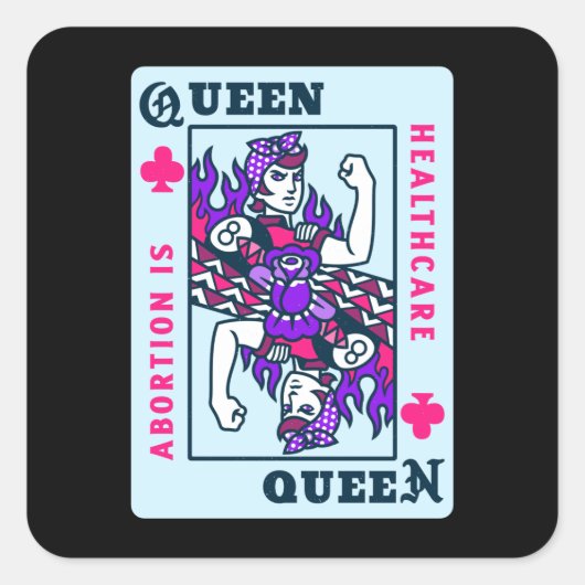 女性の権利roe v wade妊娠中絶はヘルスケアである スクエアシール (正面)