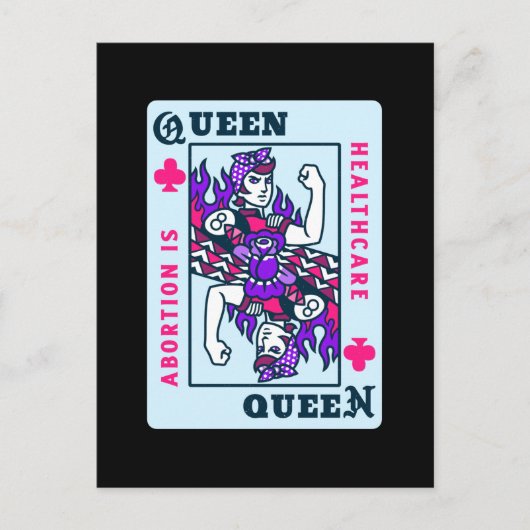 女性の権利roe v wade妊娠中絶はヘルスケアである ポストカード (正面)