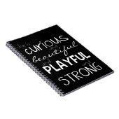 女性の権限委譲の強い美しい"彼女は"ギフトです ノートブック (右側)