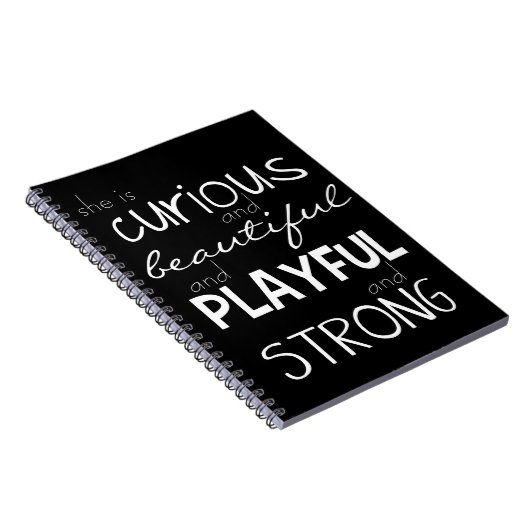 女性の権限委譲の強い美しい"彼女は"ギフトです ノートブック (右側)