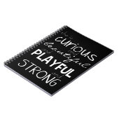 女性の権限委譲の強い美しい"彼女は"ギフトです ノートブック (左側)