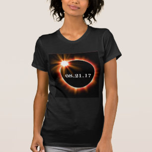 女性の次の水平なスコップの首食のTシャツ Tシャツ