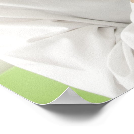 女性の歯科医師が男性を検査する ポスター (角)