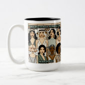 女性の歴史の日と月 ツートーンマグカップ (左)