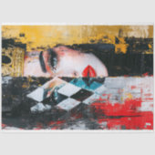 女性の歴史の月クイーンデコパージュ 薄葉紙 (正面)