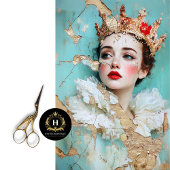 女性の歴史ヴィンテージクイーンデクページ 薄葉紙