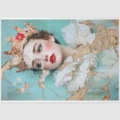 女性の歴史ヴィンテージクイーンデクページ 薄葉紙 (正面)