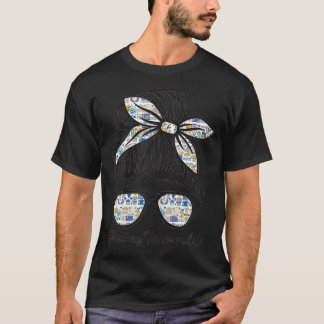 女性の歴史先生メッシーバンライフヘアグラス Tシャツ