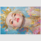 女性の歴史月抽象芸術クイーンデクページ 薄葉紙 (正面)