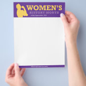女性の歴史月間フライヤーテンプレート チラシ (手)