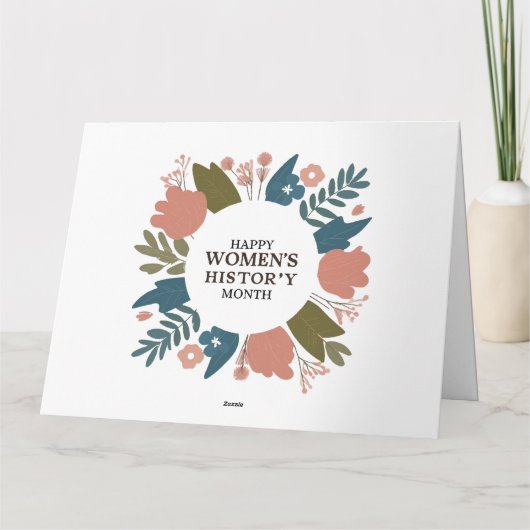 女性の歴史月間 カード (裏面)