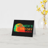 女性の歴史月間 カード (黄色い花)
