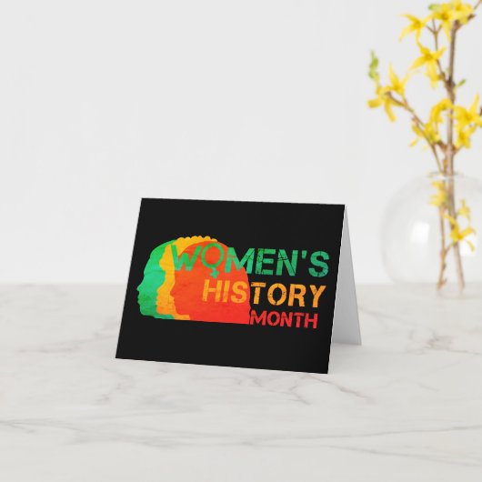 女性の歴史月間 カード (黄色い花)