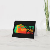女性の歴史月間 カード (正面)