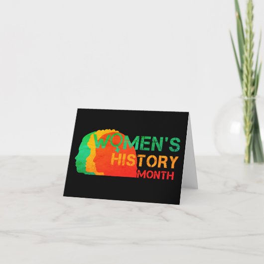 女性の歴史月間 カード (正面)