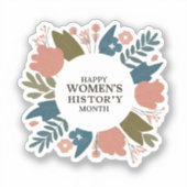 女性の歴史月間 シール (正面)