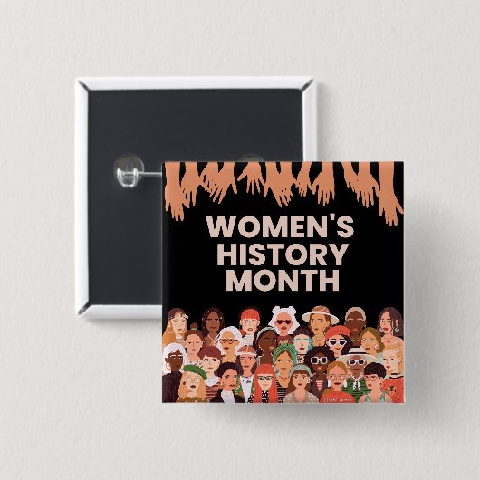 女性の歴史月間 缶バッジ (正面&裏面)
