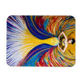 女性の歴史月，女エレガント性 マグネット (横)