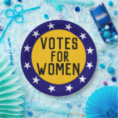 女性の歴史的なsuffragetteピンのための投票 ペーパープレート (パーティー)