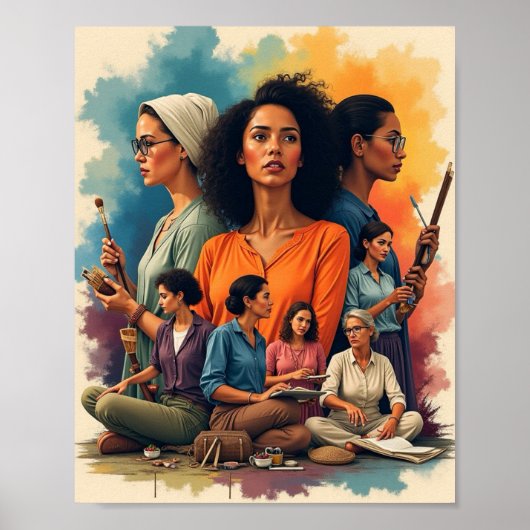 女性の歴史 ポスター (正面)