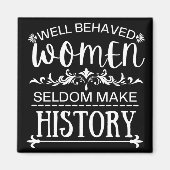 女性の歴史 マグネット (正面)