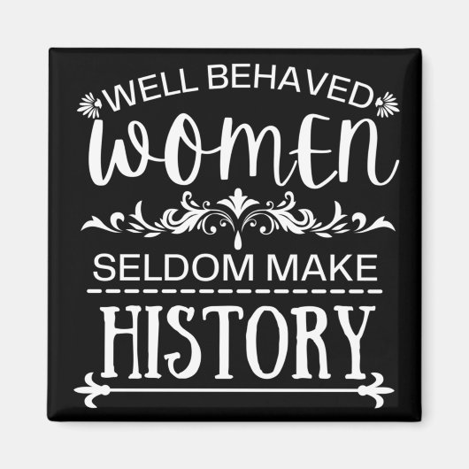 女性の歴史 マグネット (正面)