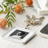 女性の歴史:自由に関するローザルクセンブルク引用文 キーホルダー (側面)