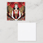 女性の死亡者は危険で誘惑的な女性である。 スクエア名刺 (正面/裏面)