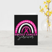 女性の母の妻の生存者のための乳がん生存者 カード (黄色い花)