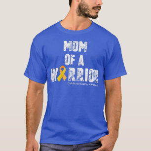 女性の母の戦士の子供のがんママの肋骨 Tシャツ