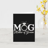 女性の母は新郎モグmogママの結婚バック カード (黄色い花)