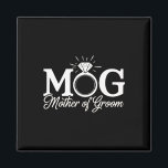 女性の母は新郎モグmogママの結婚バック マグネット<br><div class="desc">女性の母親の新郎モグ母の結婚バチェロレッテ</div>