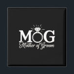 女性の母は新郎モグmogママの結婚バック マグネット<br><div class="desc">女性の母親の新郎モグ母の結婚バチェロレッテ</div>