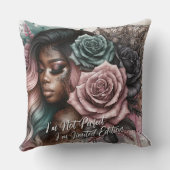 女性の毎日の肯定 クッション (裏面)