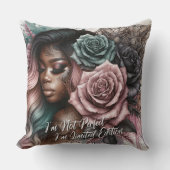 女性の毎日の肯定 クッション (正面)