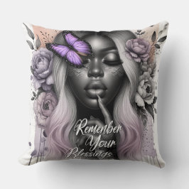 女性の毎日の肯定 クッション