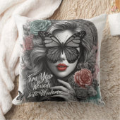 女性の毎日の肯定 クッション (ブランケット)