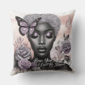 女性の毎日の肯定 クッション (裏面)