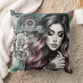 女性の毎日の肯定 クッション (ブランケット)