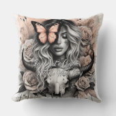 女性の毎日の肯定 クッション (正面)