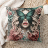 女性の毎日の肯定 クッション (ブランケット)