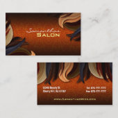 女性の毛の名刺 名刺 (正面/裏面)