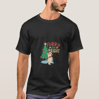 女性の毛皮と明るい猫の爪Kitten Cat Lo Tシャツ
