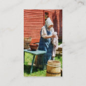 女性の洗濯 – プラチナ 名刺 (裏面)