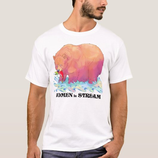 女性の流れ Tシャツ (正面)