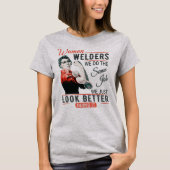 女性の溶接機 – 見た目が良い! Tシャツ (正面)