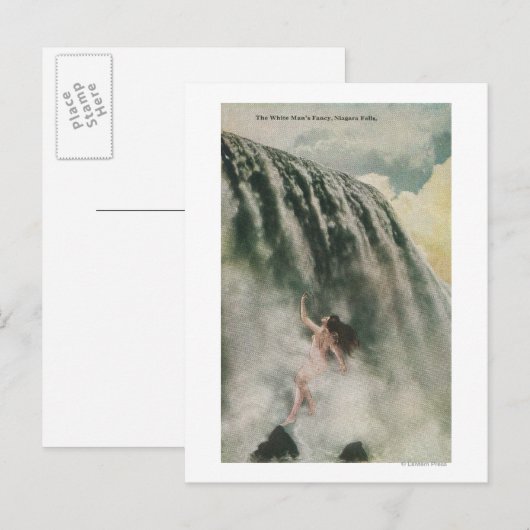 女性の滝 ポストカード (正面/裏面)