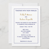 女性の漕ぎ手 ローイングクルー チーム 水上スポーツ 青 招待状 (裏面)