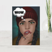 女性の無料あなたを見て素晴らしい誕生日 カード (正面)